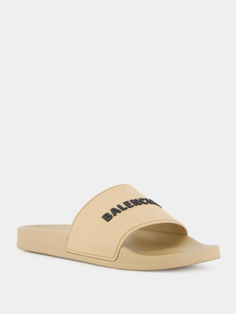 Beige Pool Slide Sandals