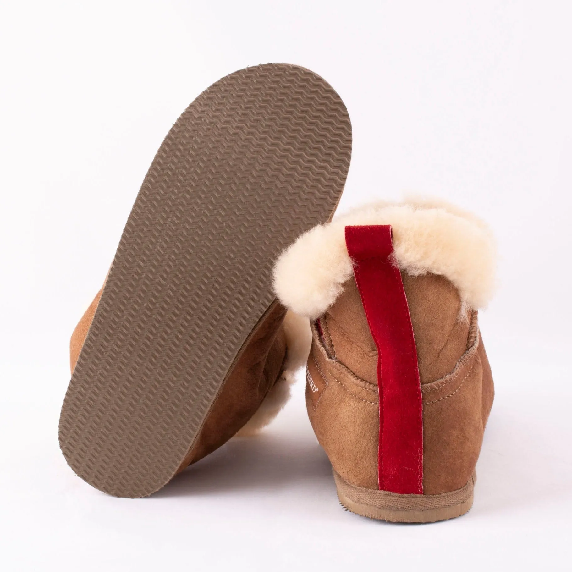 BELLA Shepherd Womens Sheepskin Slippers with Sole