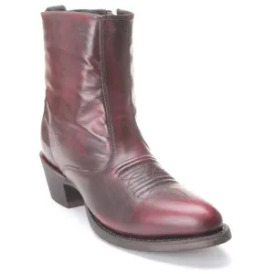 Black Cherry Men's Side Zipper Western Boot