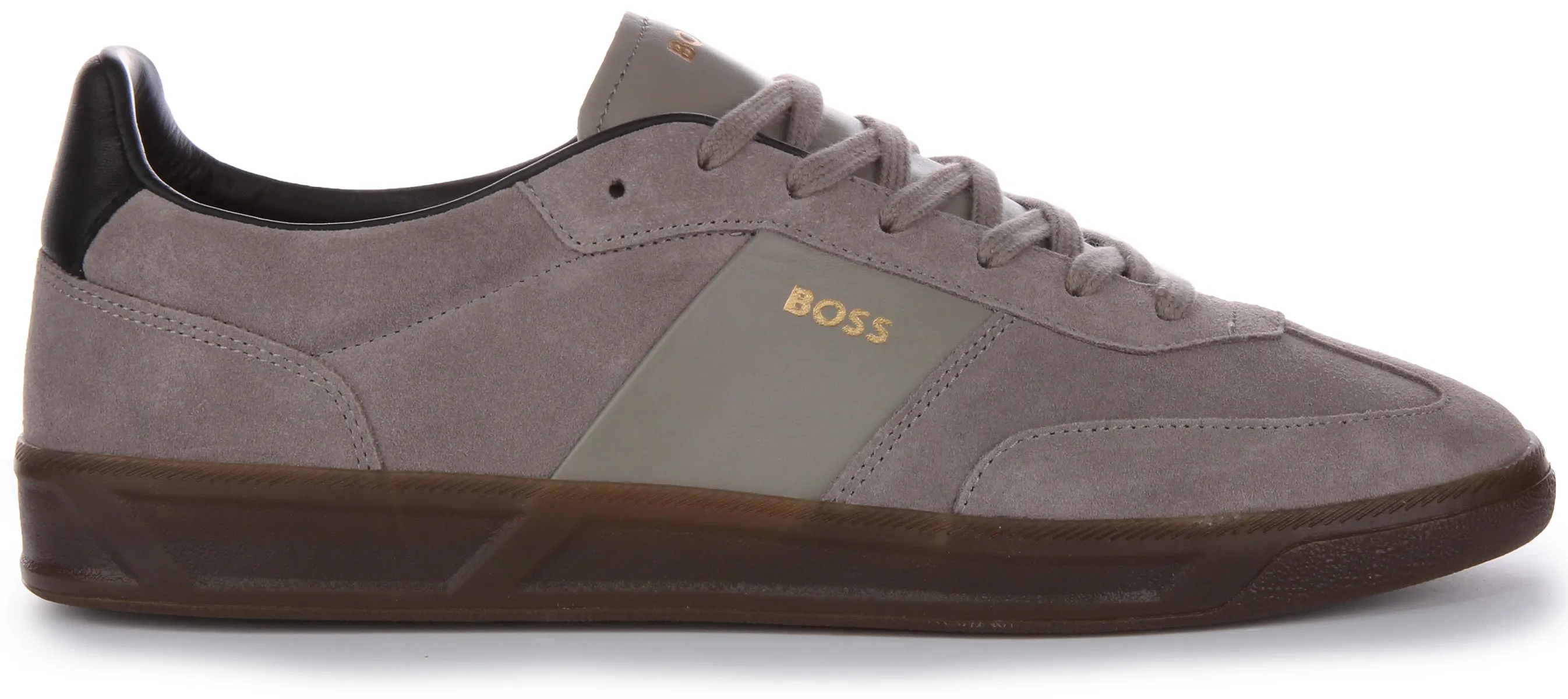 Boss Brandon Tennis Suede In Grey For Men