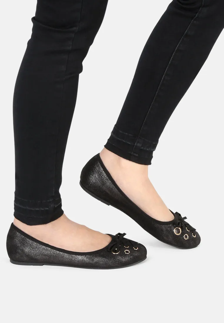 Brittany Ballerina Flats With Bow