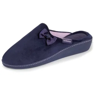 Chaussons mules Talon Femme Marine Nud