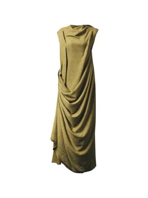 Column Draped Dress