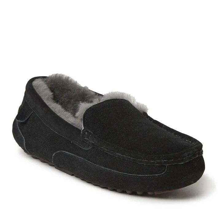 Dearfoams | Genuine Shearling Moccasin Slipper | Men's