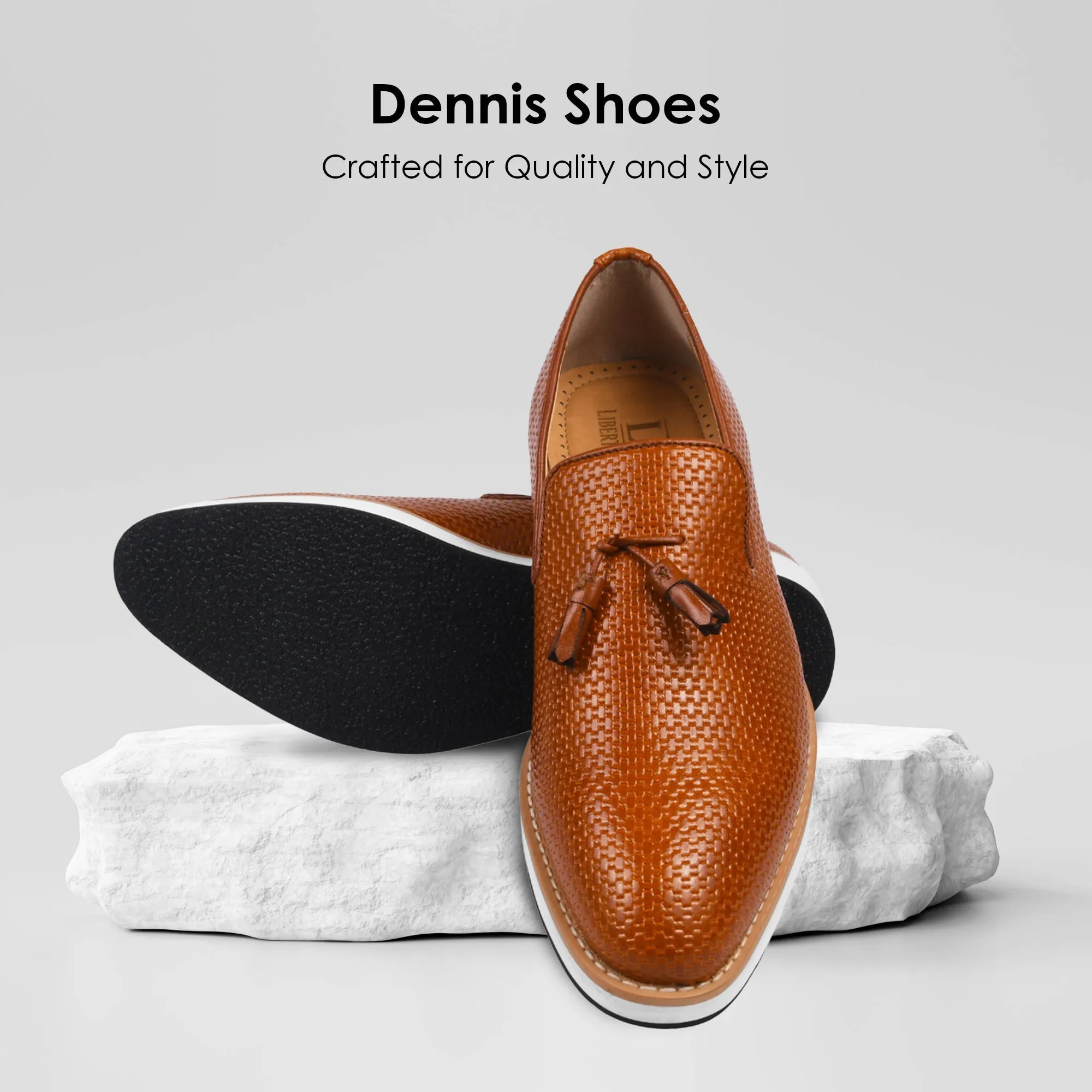 Denis Mens knitted Upper Eva Sole Tassel Loafers