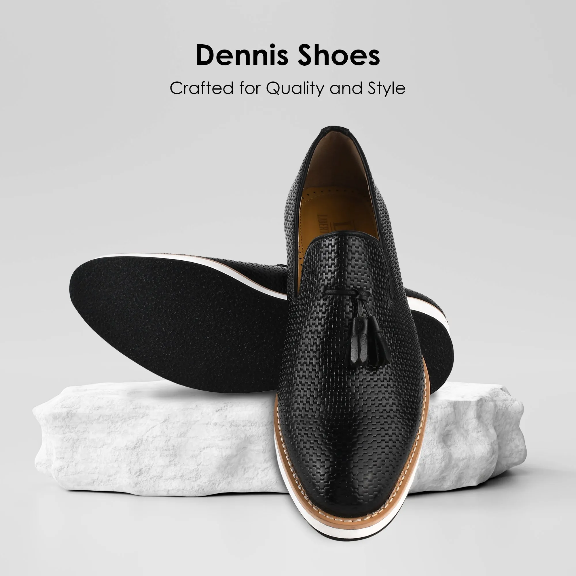 Denis Mens knitted Upper Eva Sole Tassel Loafers