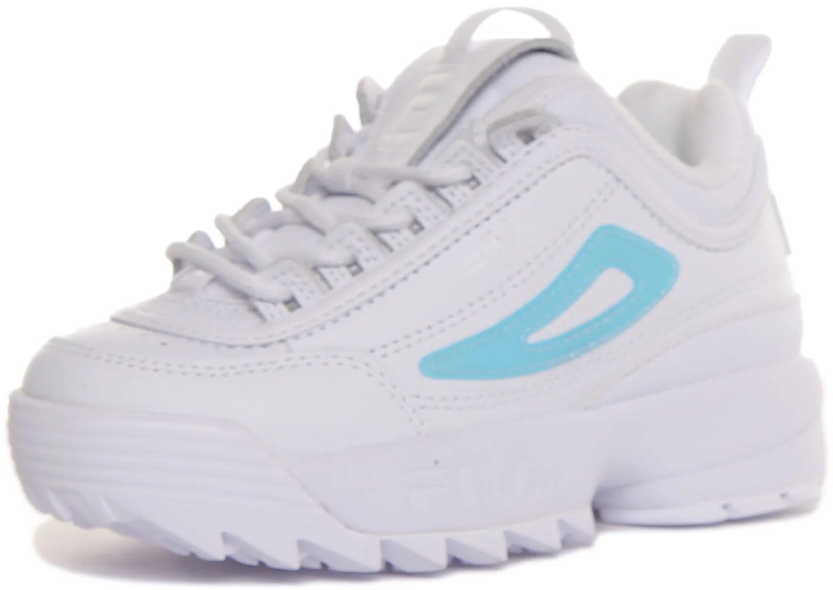 Fila Disruptor Ii In White Blue For Kids