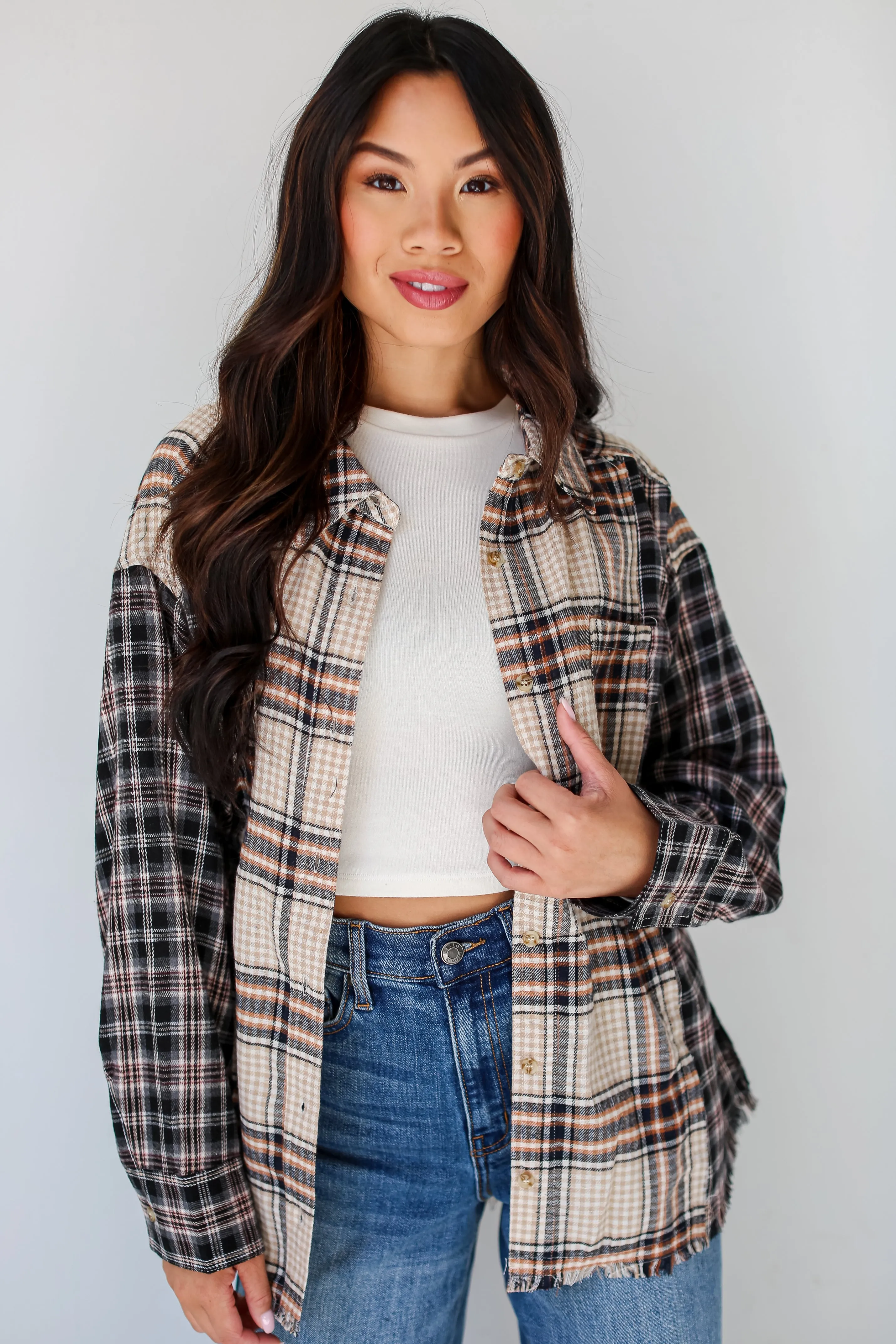 FINAL SALE - Plaid Times Color Block Flannel