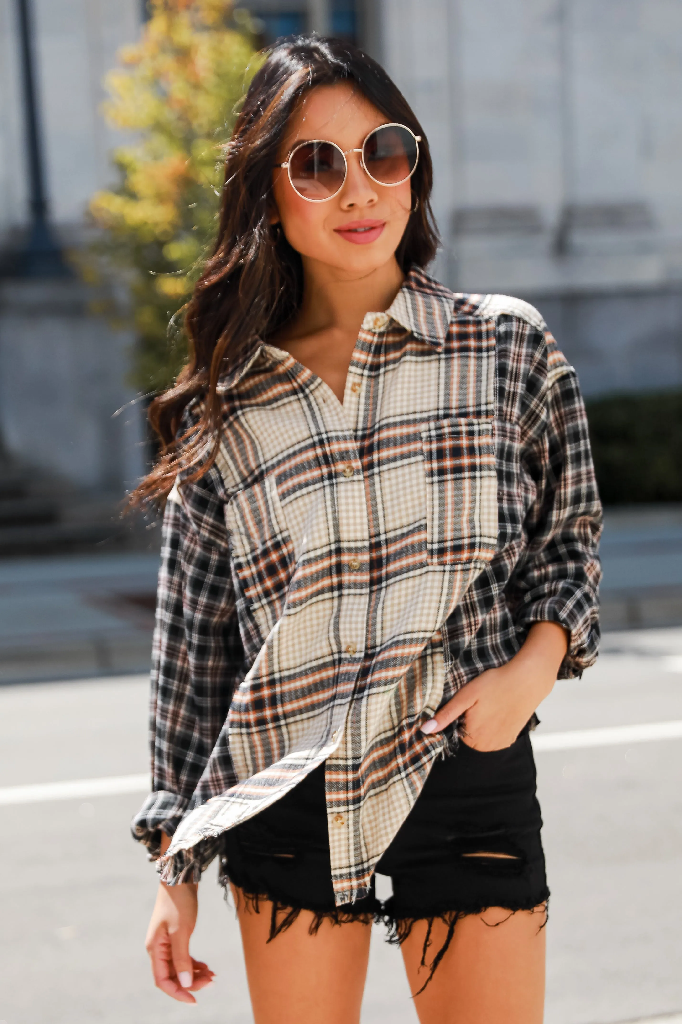 FINAL SALE - Plaid Times Color Block Flannel