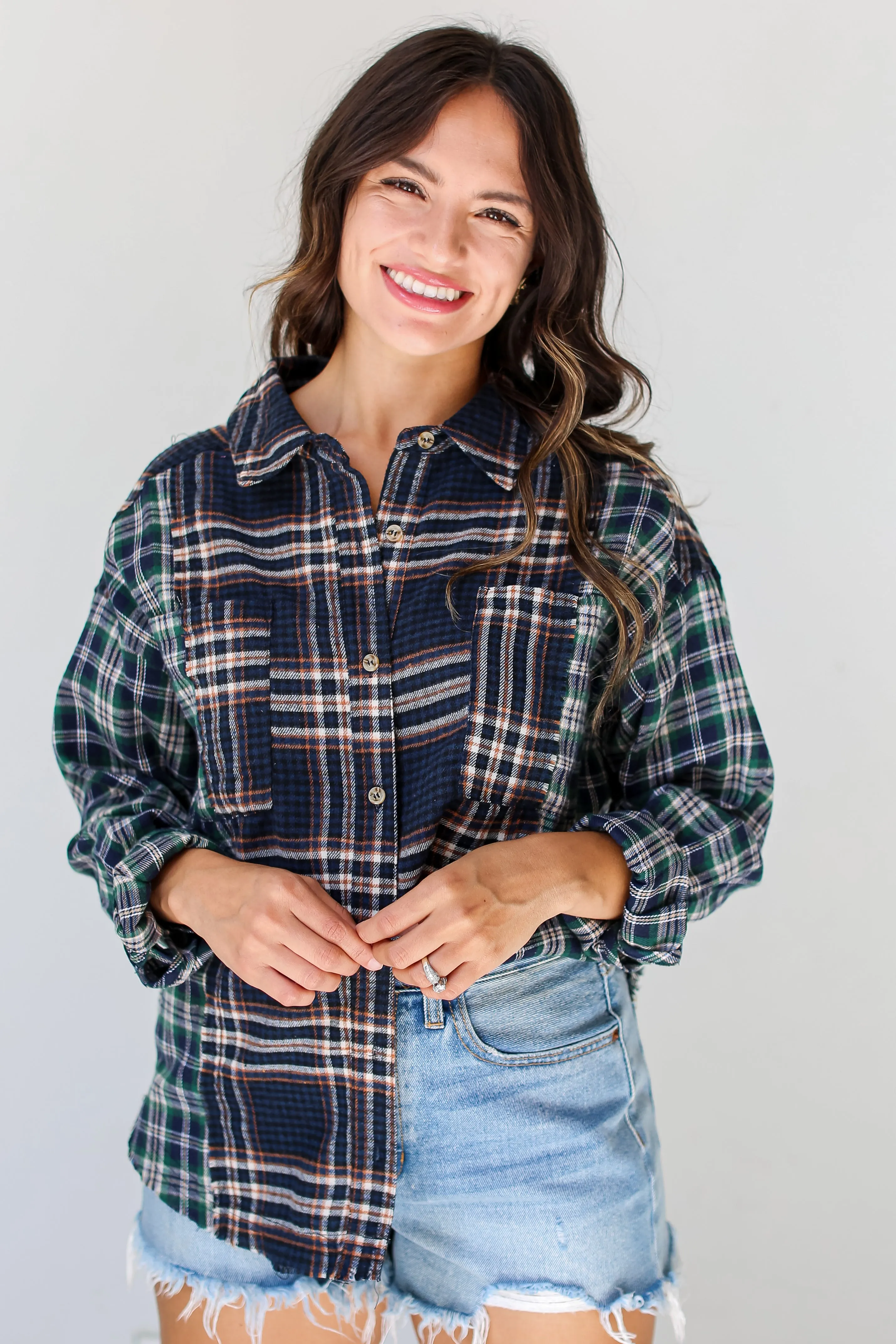 FINAL SALE - Plaid Times Color Block Flannel