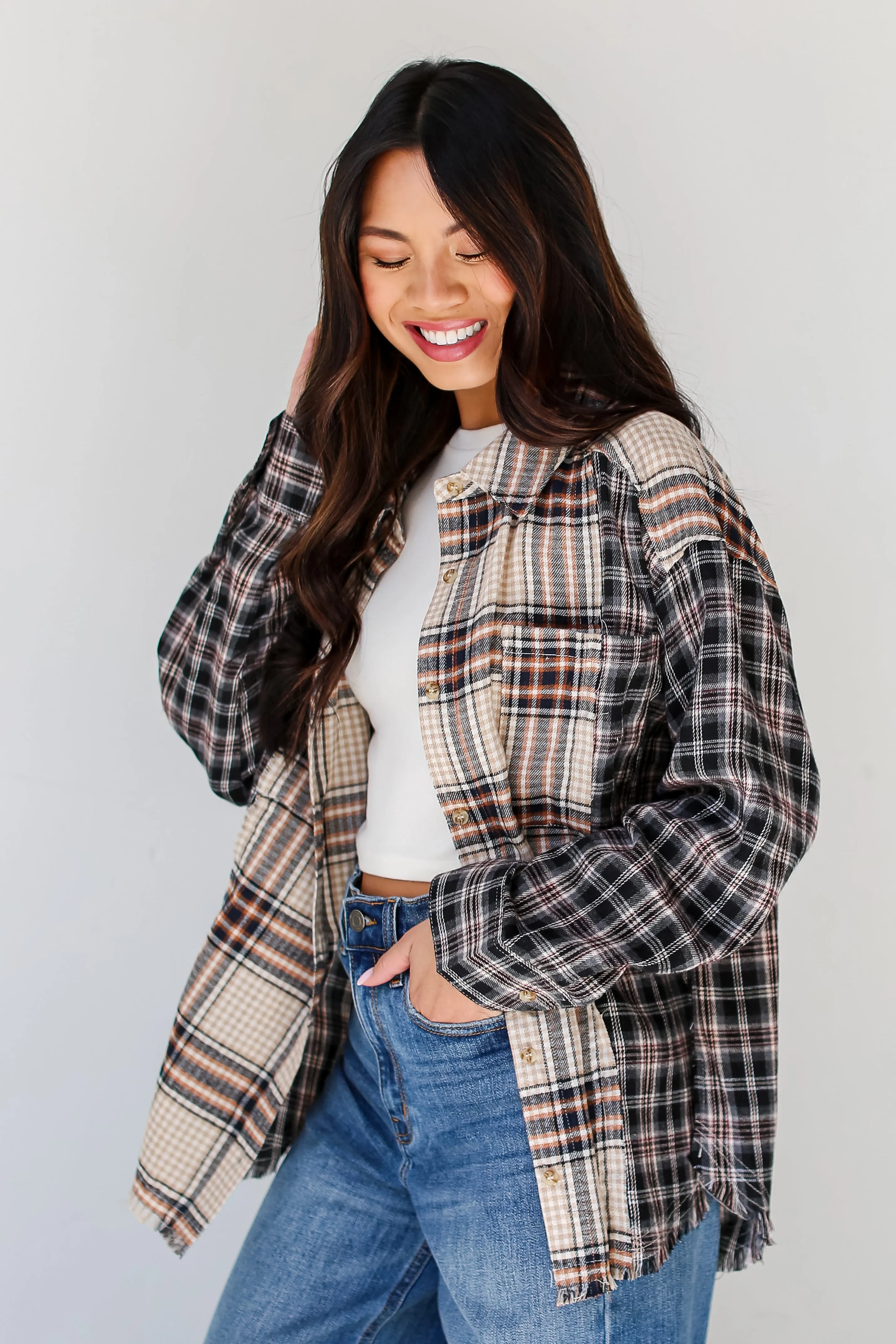 FINAL SALE - Plaid Times Color Block Flannel