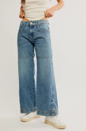 Free People Benji Relaxed Wide-Leg Jeans