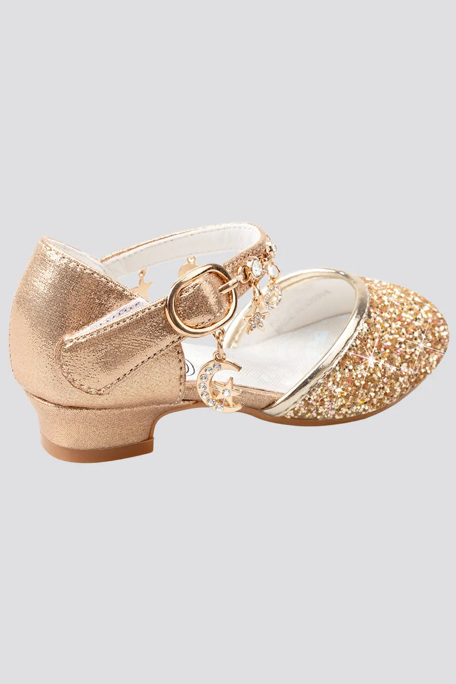 Girls Sparkly Princess Sequin Sandals