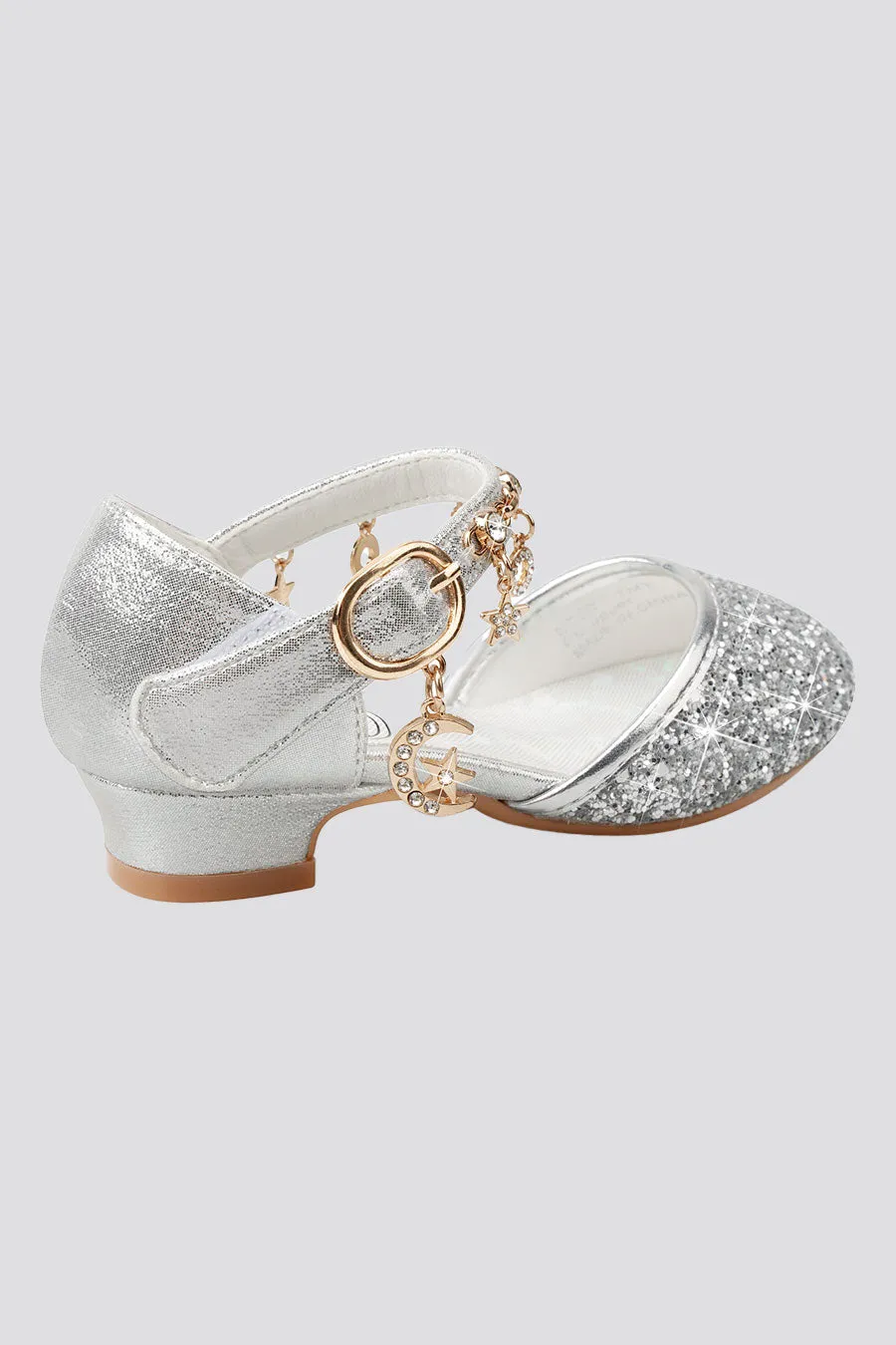 Girls Sparkly Princess Sequin Sandals