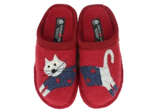 Haflinger Slippers Flair Cucho Cat Paprika