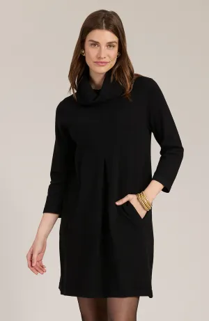 Kim Cotton Cashmere Dress - Black