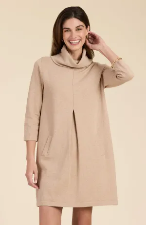 Kim Cotton Cashmere Dress - Light Camel