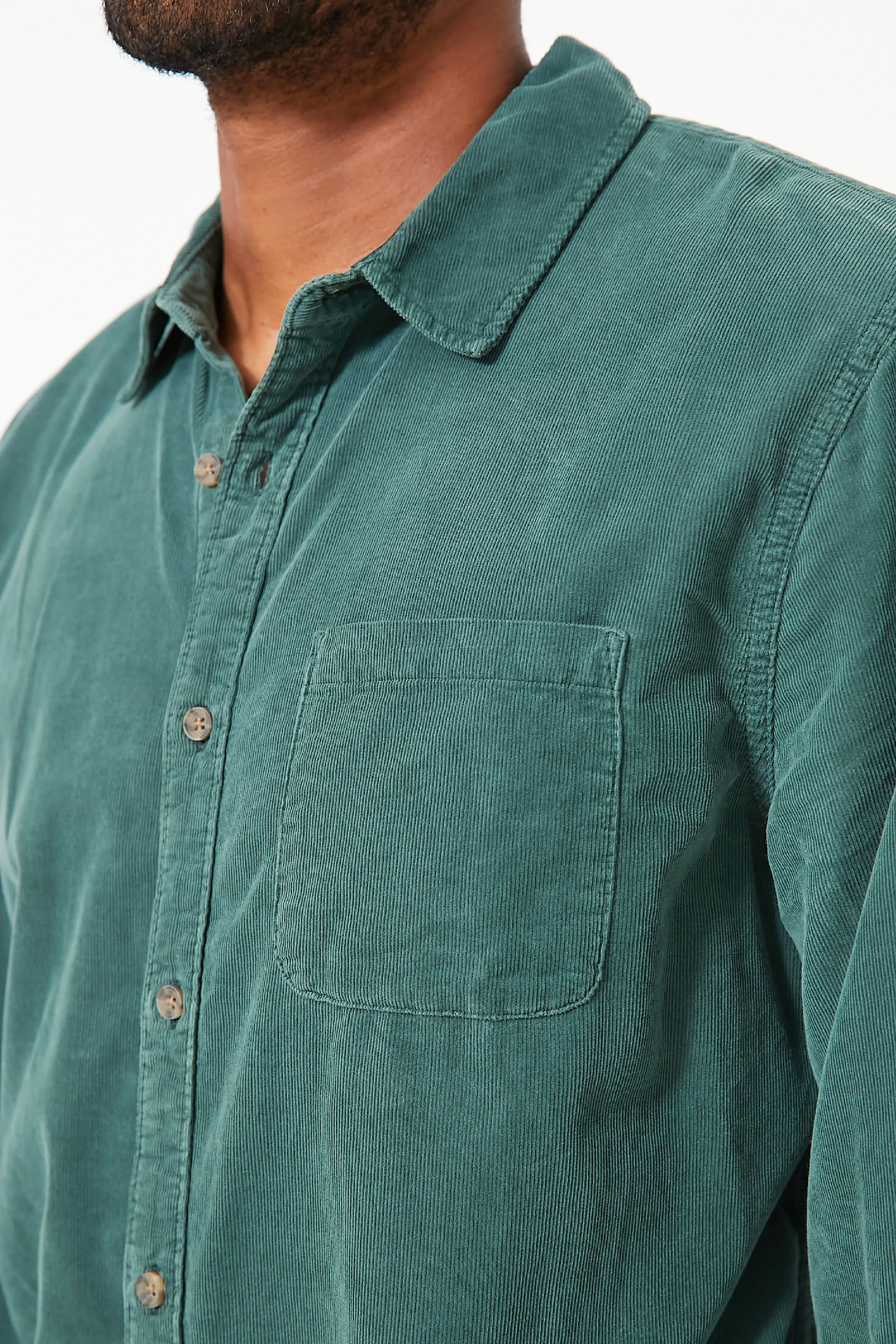 Lightweight Cord Shirt Bistro Green