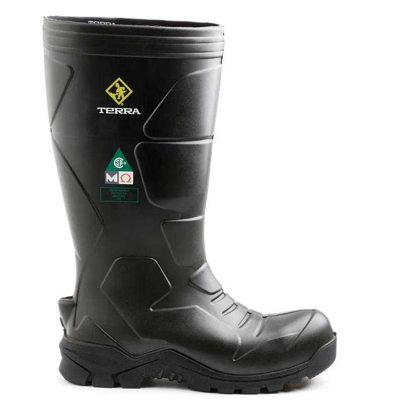 Men's Terra Black Narvik Work Boot with Internal Met Guard R3001B