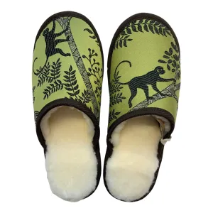 Monkeys Medium White Slippers