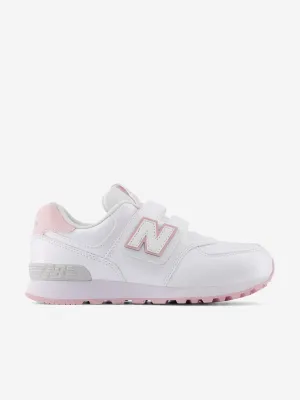 New Balance Girls 574 Trainers in White