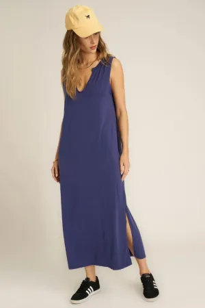 Notch Neck Back Seam Dress