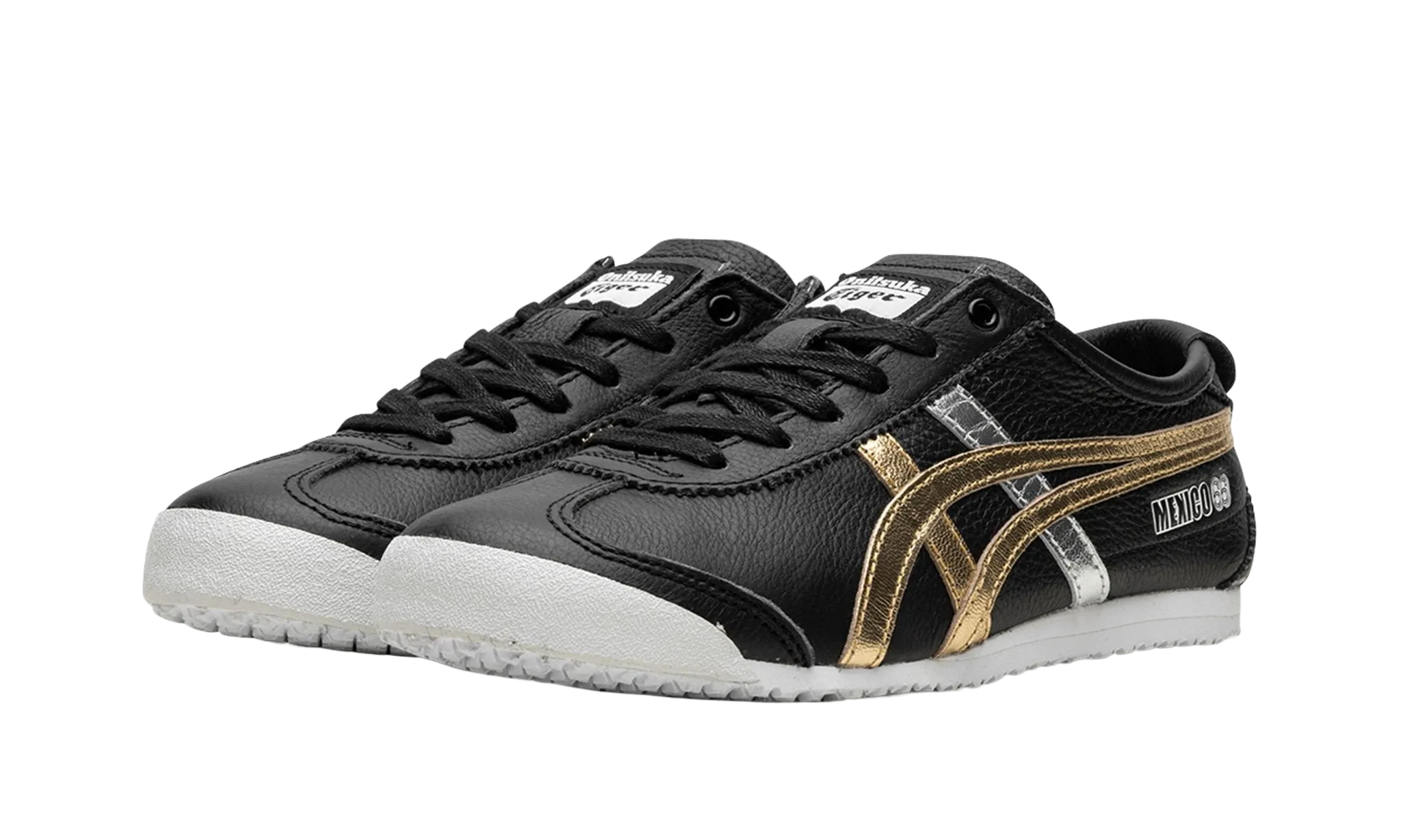 Onitsuka Tiger Mexico 66 Black Gold Silver