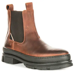 Replay Chelsea Boots Vega Lea In Tan For Men