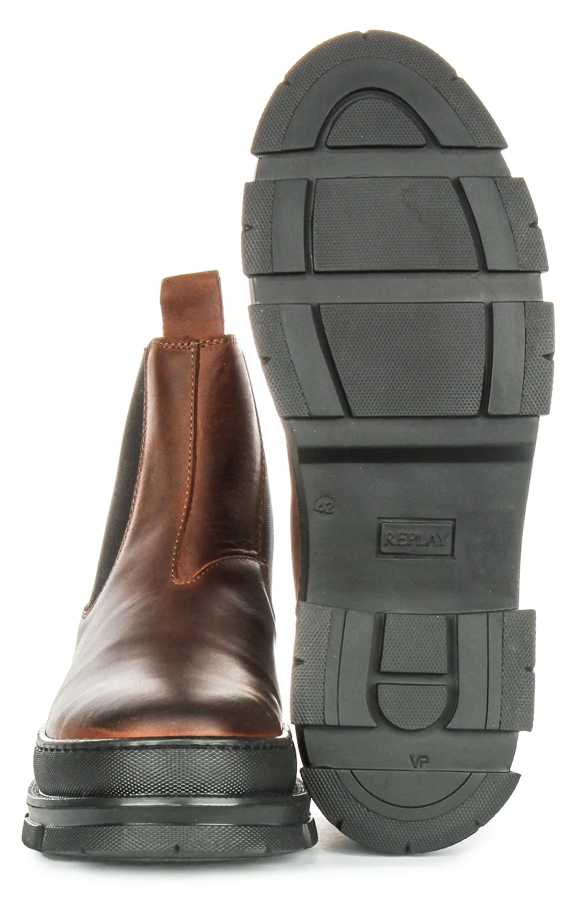 Replay Chelsea Boots Vega Lea In Tan For Men