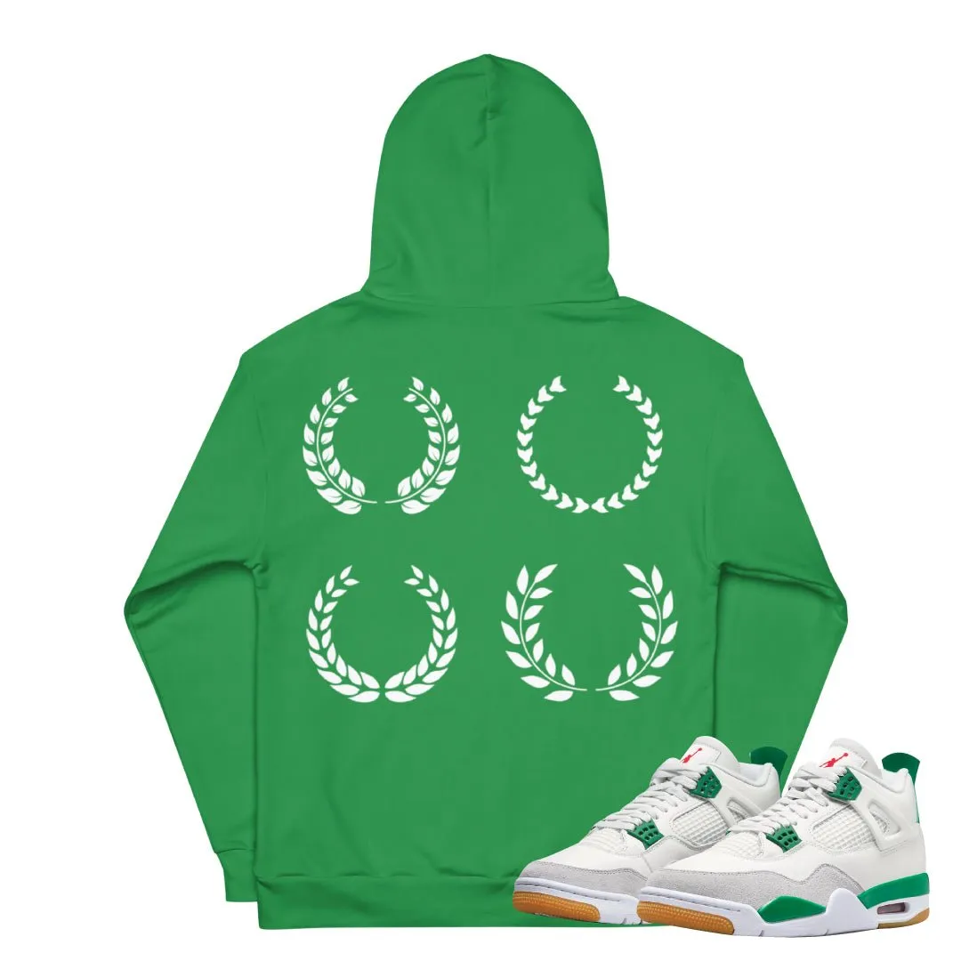 Retro 4 SB Pine Green Winners Hoodie