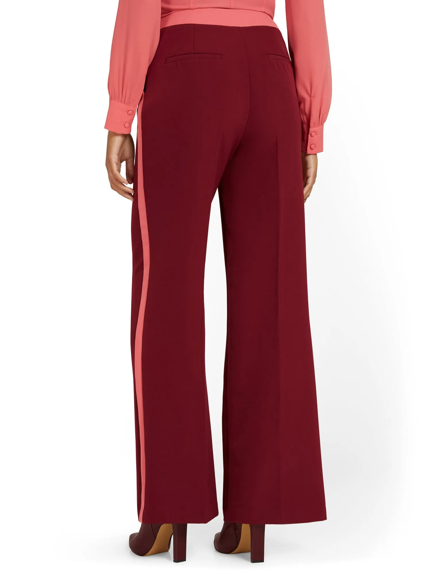 Side-Stripe Wide-Leg Pant