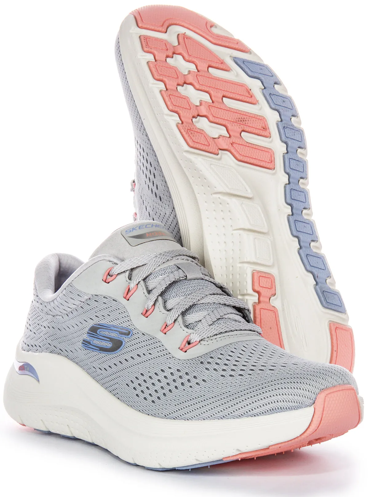 Skechers Arch Fit 2.0 Big Leaugue In Light Blue For Women