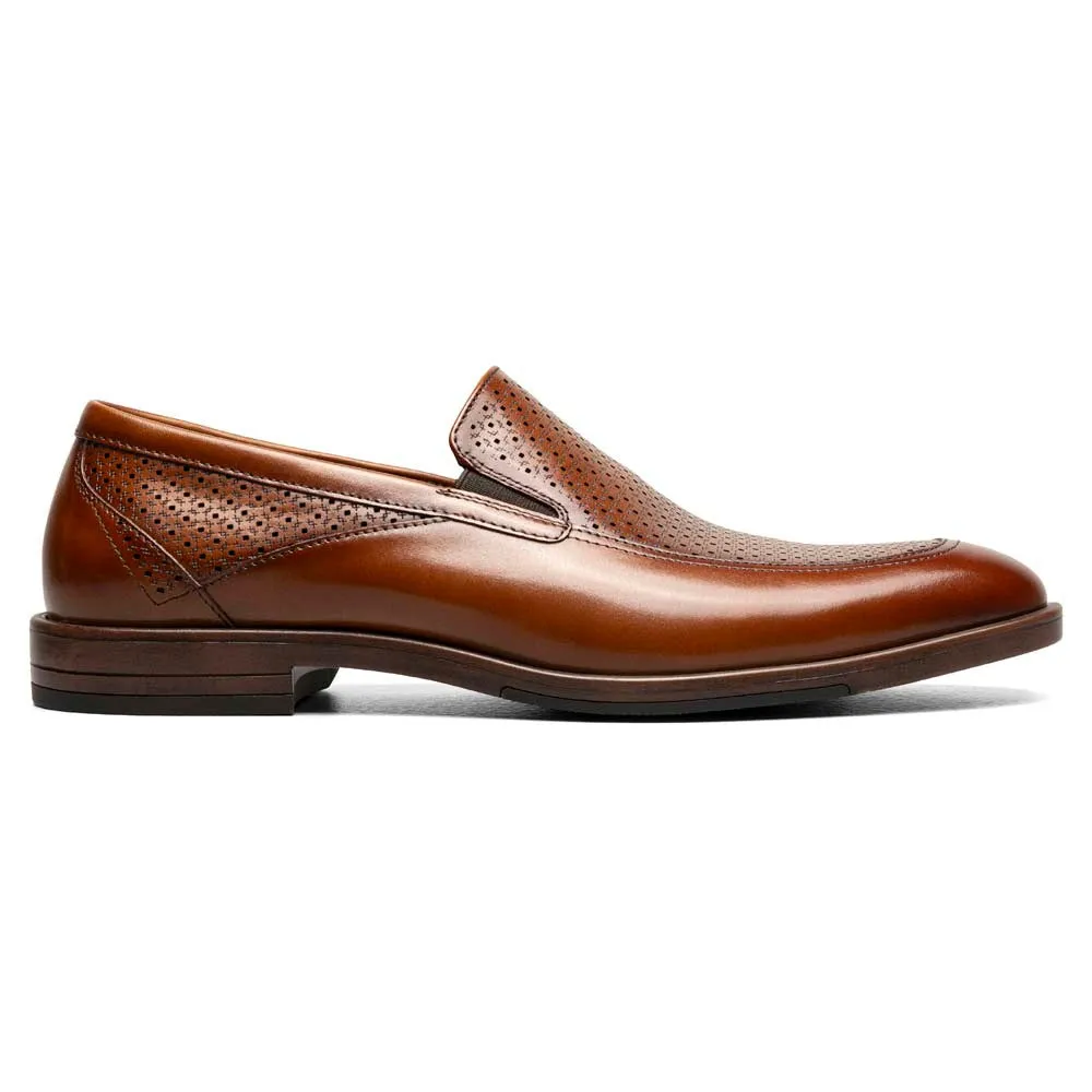 Stacy Adams Aiden Cognac Moc Toe Slip On