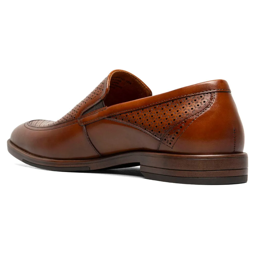 Stacy Adams Aiden Cognac Moc Toe Slip On