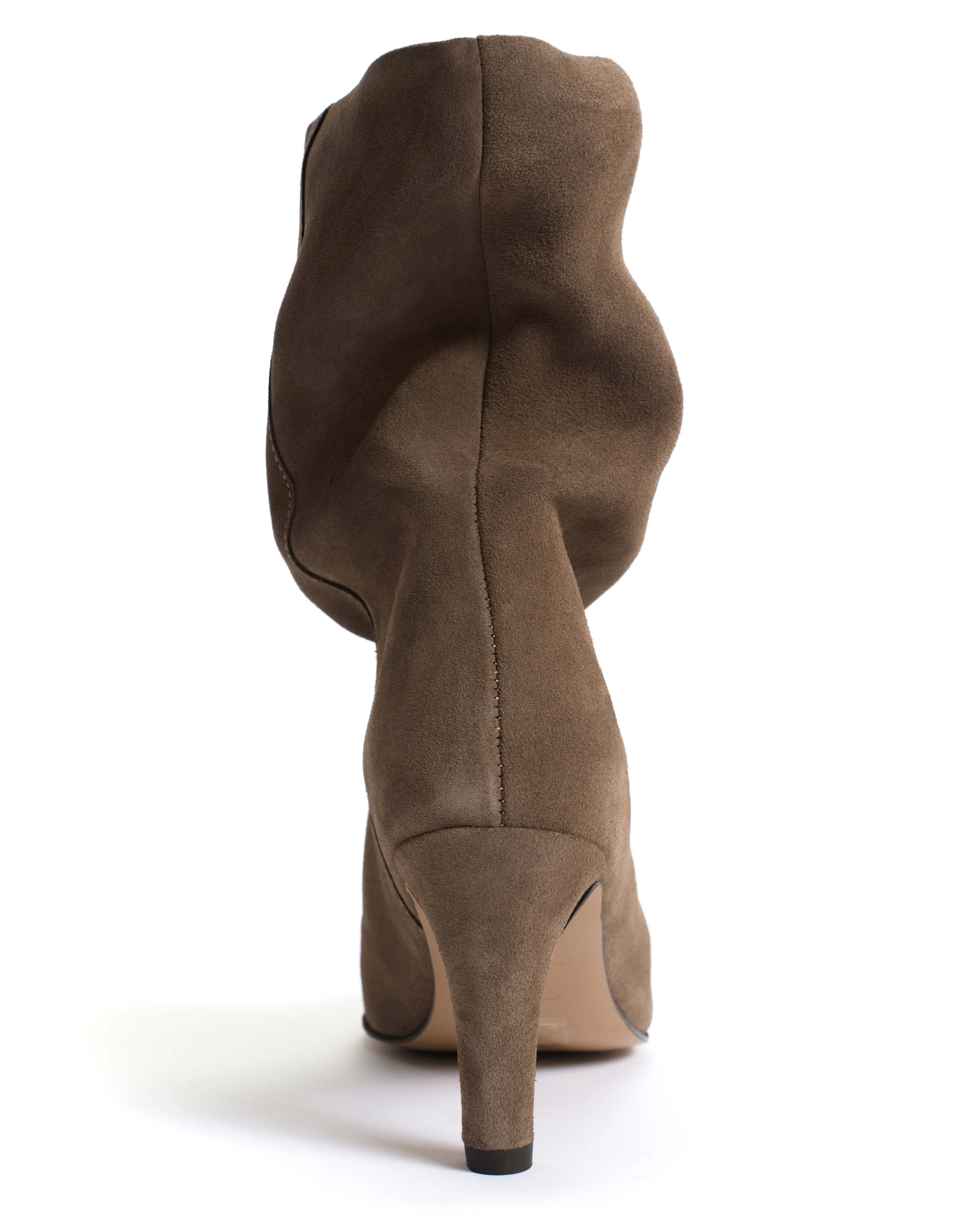 Vully 75 stiletto Calf suede Dark taupe