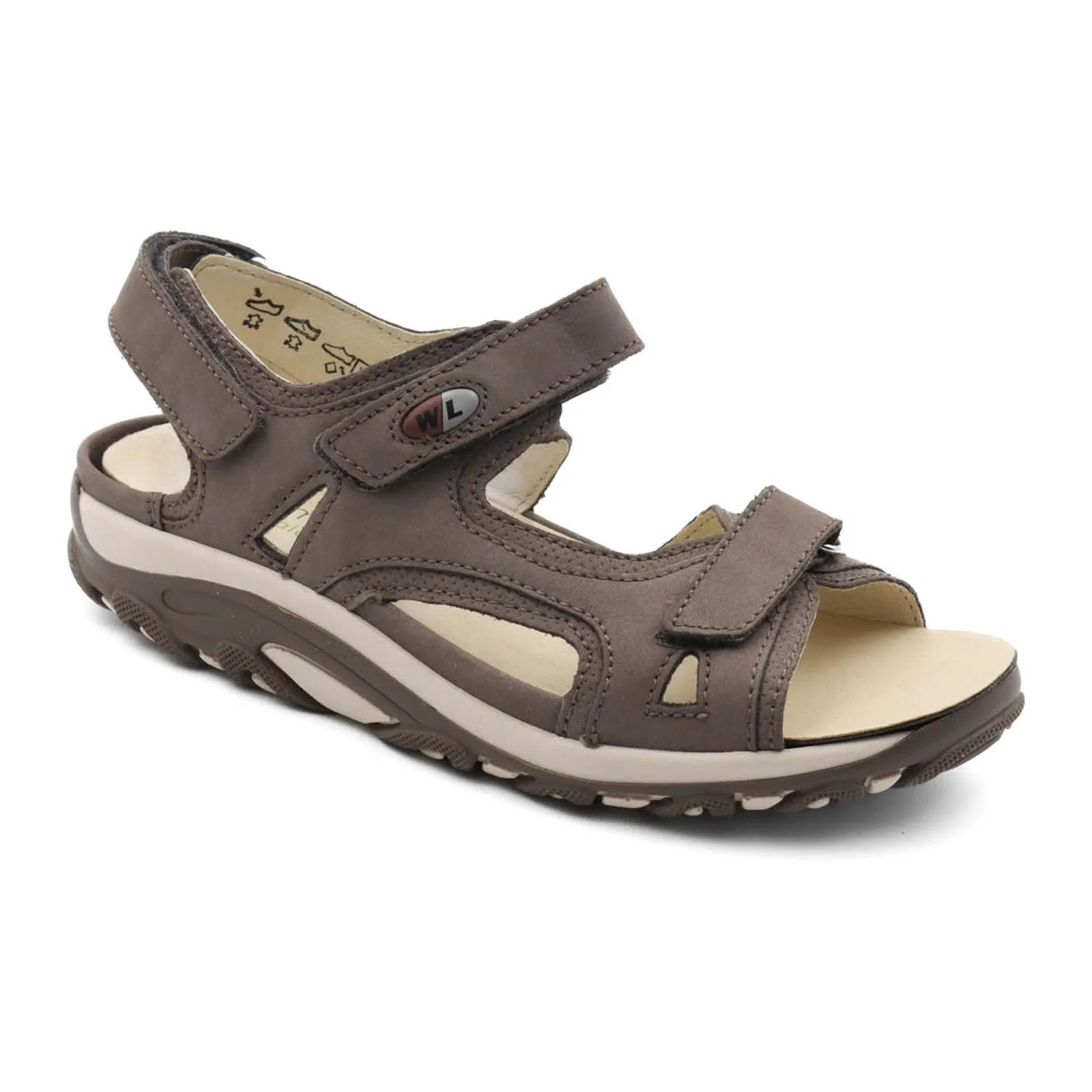 Waldlaufer Hanni 448002 Backstrap Sandal (Women) - Grey